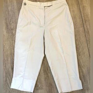 LizGolf Anissa Cream Cropped Pants 14P